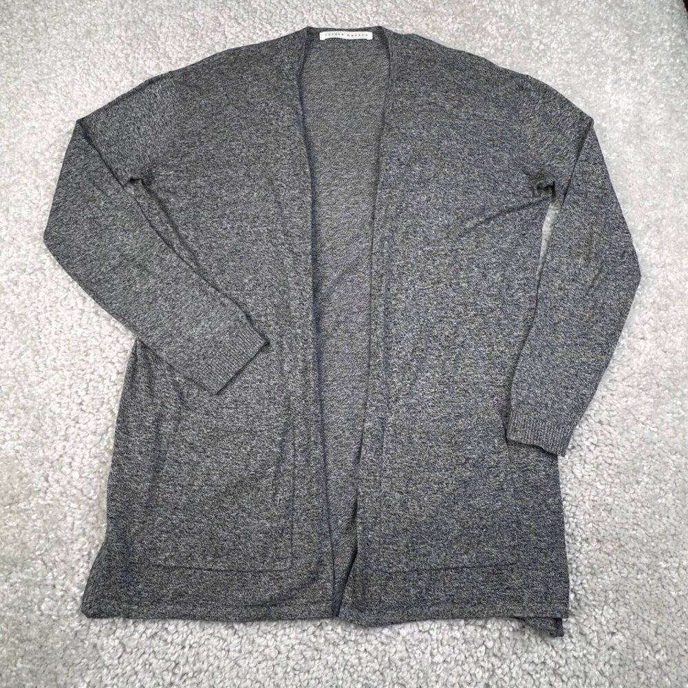 Susana Monaco Lightweight Cotton Cardigan Sweater Gray